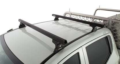 Heavy Duty RLT600 Ditch Mount Black 2 Bar Roof Rack