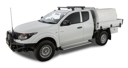 Heavy Duty RLT600 Ditch Mount Black 2 Bar Roof Rack