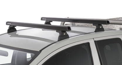 Heavy Duty RLT600 Ditch Mount Black 2 Bar Roof Rack