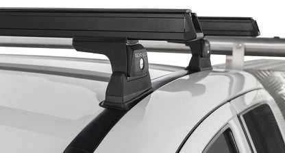 Heavy Duty RLT600 Ditch Mount Black 2 Bar Roof Rack