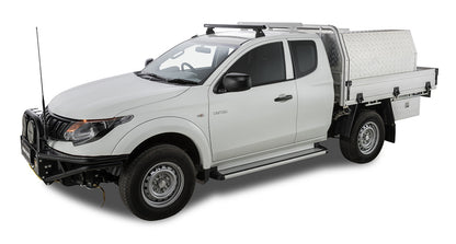 Heavy Duty RLT600 Ditch Mount Black 1 Bar Roof Rack (Front)