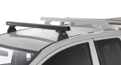 Heavy Duty RLT600 Ditch Mount Black 1 Bar Roof Rack (Front)