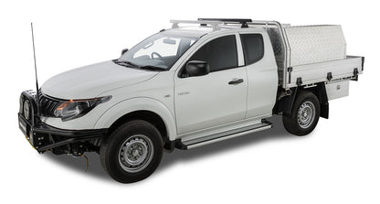 Heavy Duty RLT600 Ditch Mount Black 1 Bar Roof Rack (Rear)