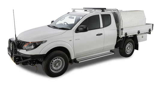 Heavy Duty RLT600 Ditch Mount Black 1 Bar Roof Rack (Rear)