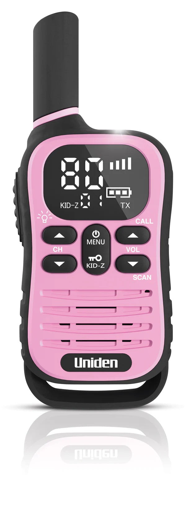 Uniden UH45-4 Max 80 Channel UHF CB Handheld Radio (Walkie-Talkie) with Kid Zone -Quad Colour Pack