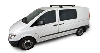 Heavy Duty RLTP Black 2 Bar Roof Rack