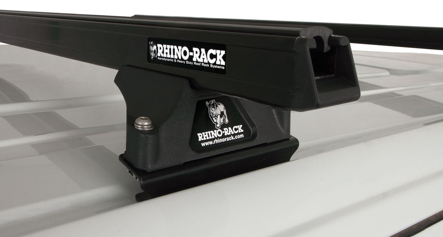 Heavy Duty RLTP Black 2 Bar Roof Rack